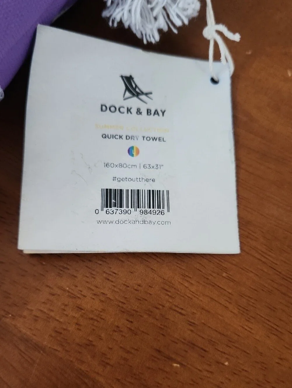 Dock & Bay Quick Dry Towel in Matching Travel Bag— Rainbow Stripe